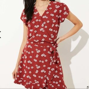 Loft Floral Wrap Skort Romper